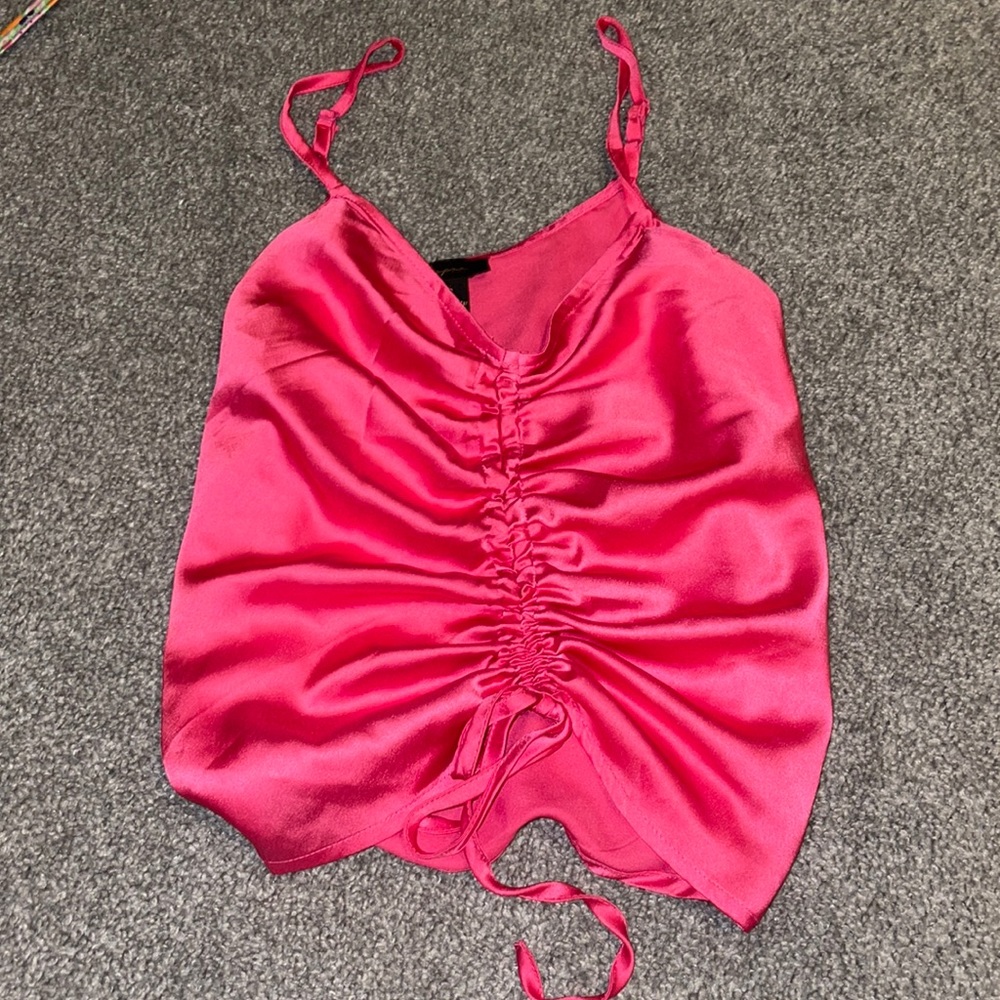 Silk pink tank!